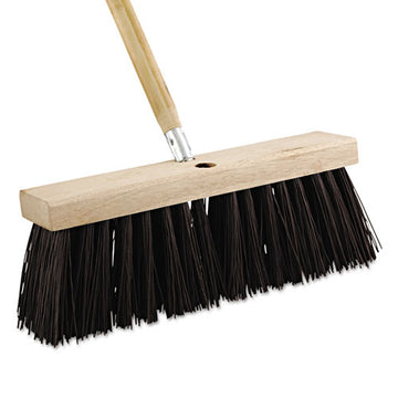 Boardwalk® Street Broom Head, 6.25" Black Polypropylene Bristles, 16" Brush freeshipping - TVN Wholesale